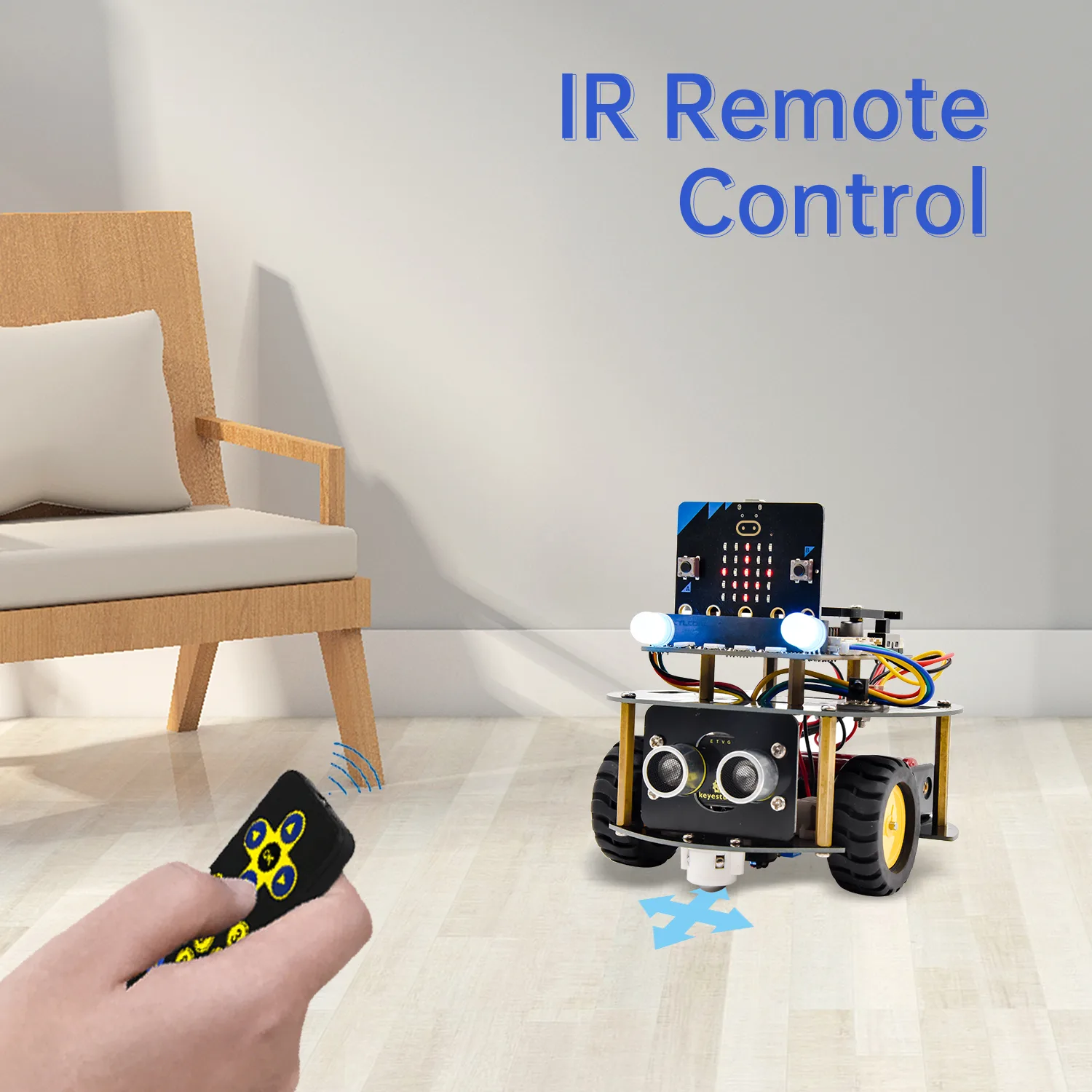 Customisable RGB lights and buzzer