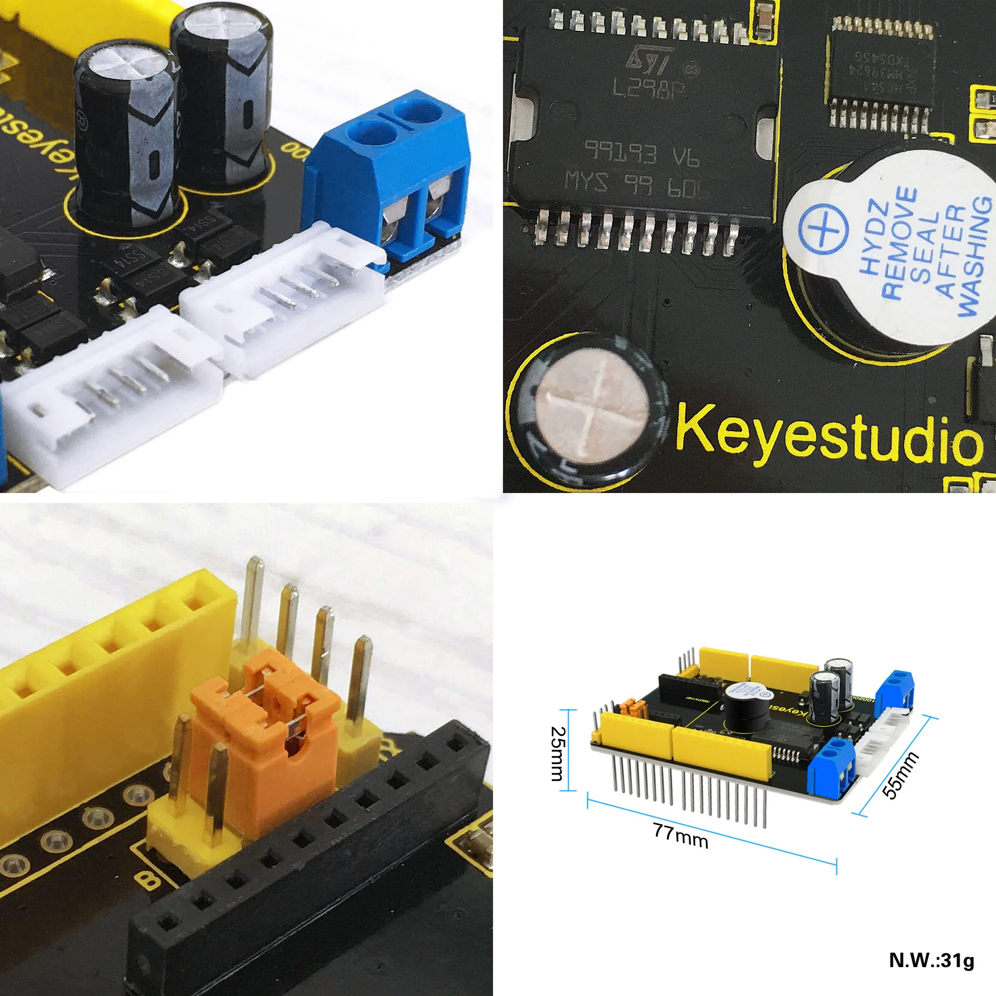 Dedicated motor interfaces and pins