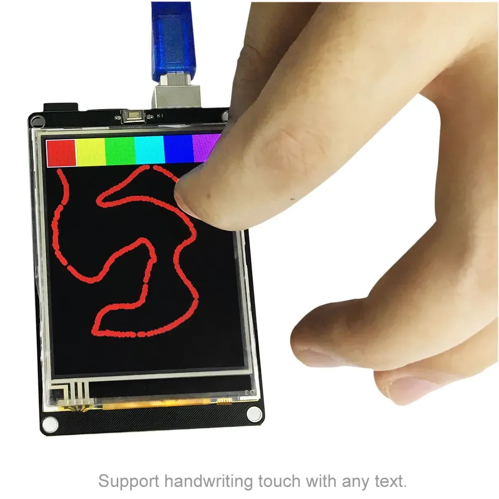 Integrated resistive touch panel