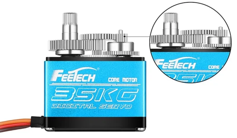 High-torque steel gear drivetrain