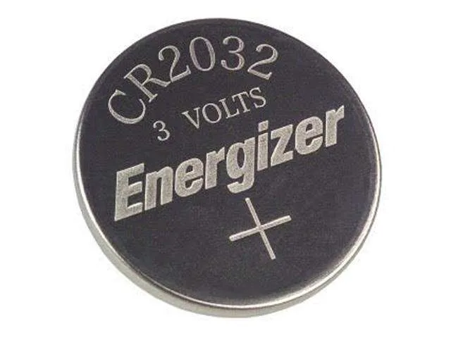Energizer CR2032 3V Lithium Coin Cell Battery, 240mAh