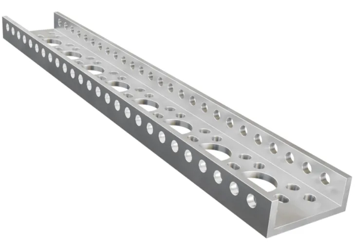 3143 Series Mini Low-Side U-Channel (8 Hole, 216mm Length)