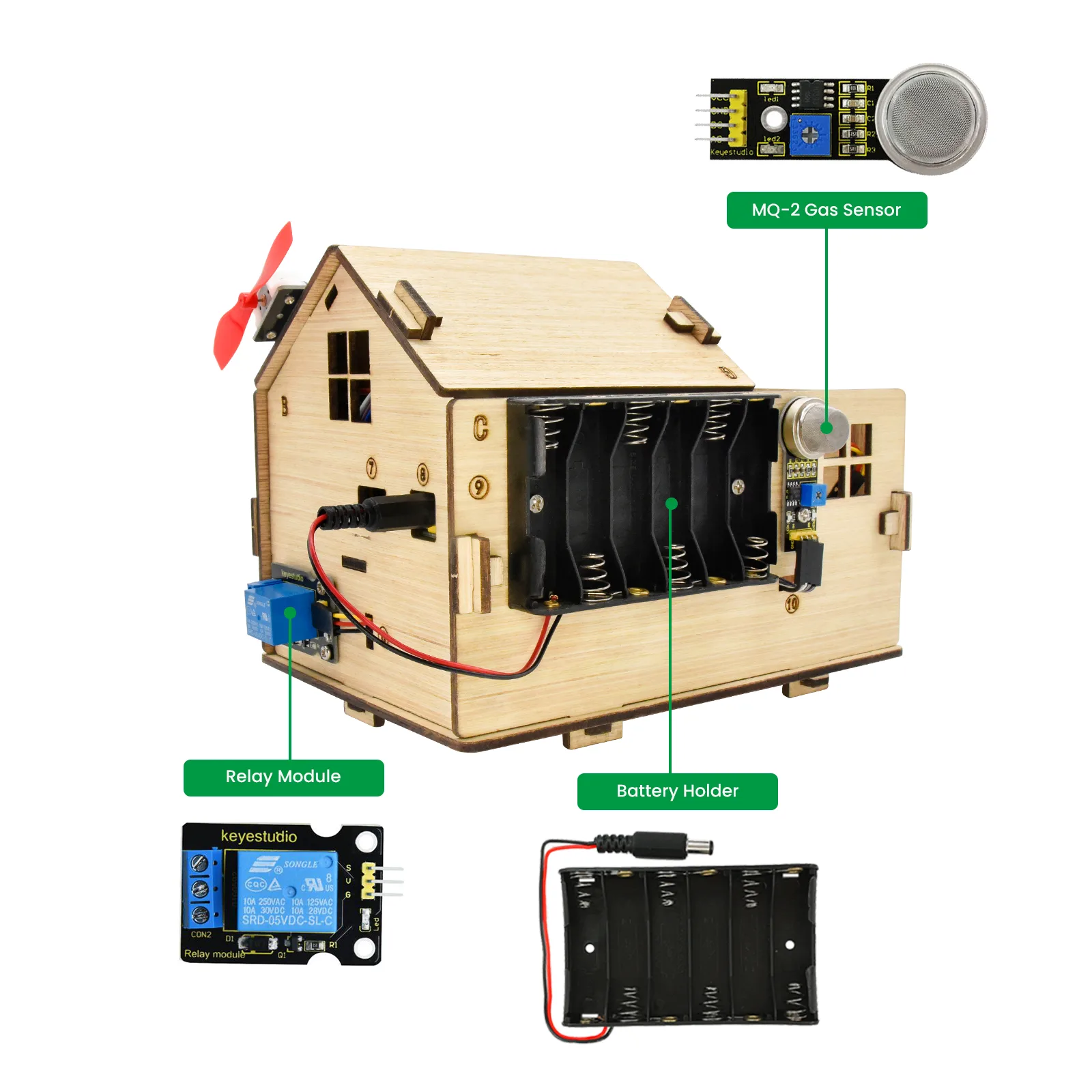 Automated lighting and curtains
