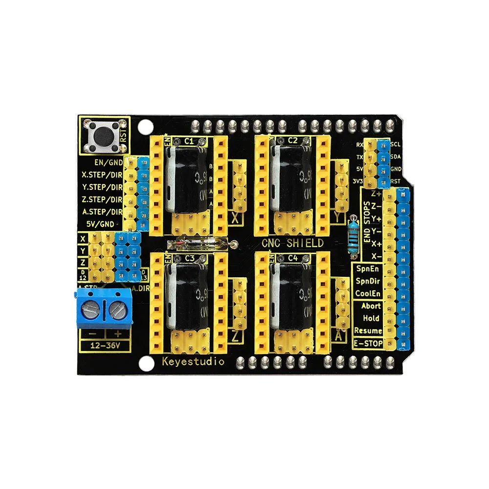 Standardised motor and power connections