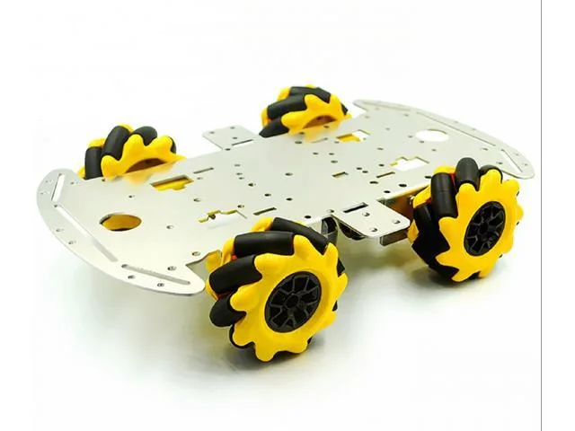 4WD Aluminium Alloy Mecanum Wheel Robot Chassis Kit with TT Motors