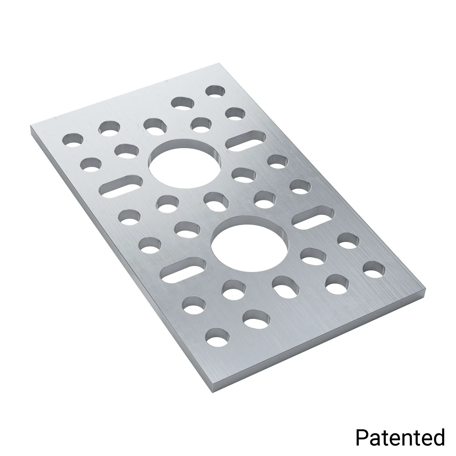 3123 Series Pattern Plate (1 x 2 Hole, 43 x 72mm)