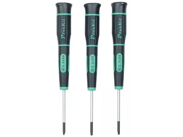 Pro'sKit SD-081F Triangle Precision Screwdriver Set, 3 Piece