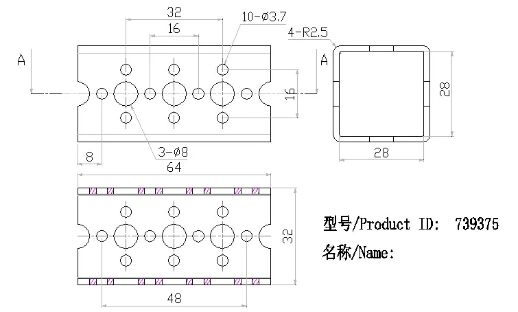 MAX Worm Gear Box technical drawing