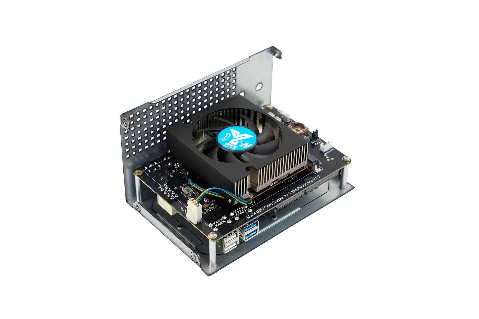 A380 MXM GPU Carrier Board Kit for LattePanda Mu (Edge Intelligence & 6x 4K Output)