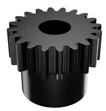 S4304 Series Steel, MOD 0.8, Round Bore, Set Screw Pinion Gear (6mm Bore, 20 Tooth)