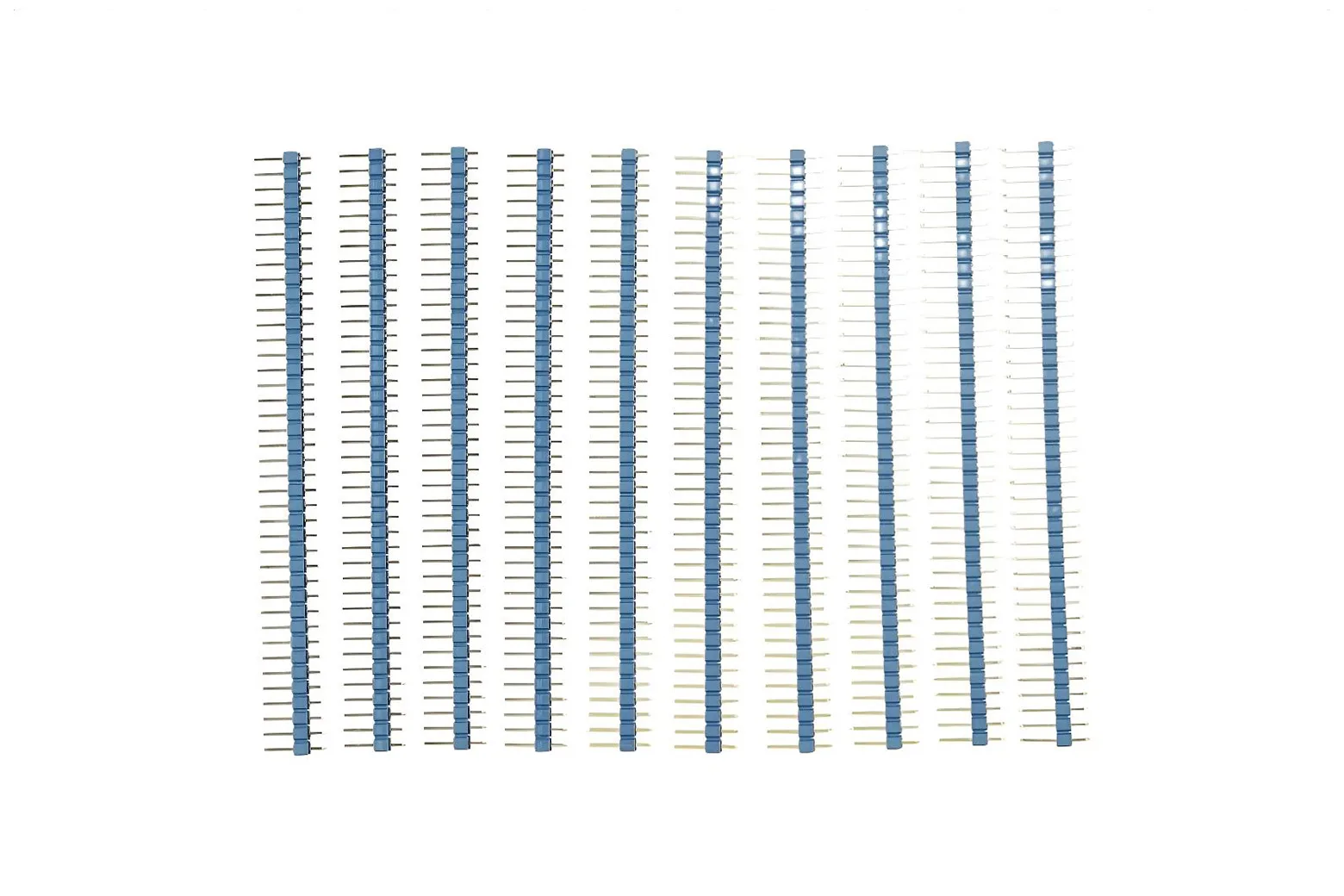 0.1″ (2.54 mm) Arduino Male Pin Headers (Straight Blue 10PCS)