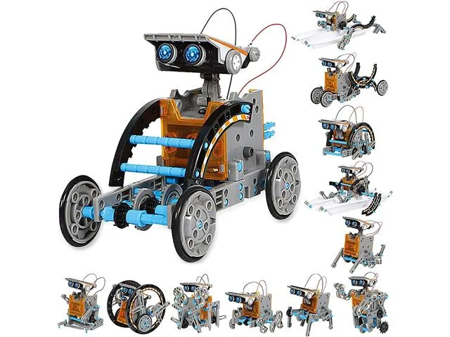 12-in-1 Solar Powered Robot Educational DIY Kit