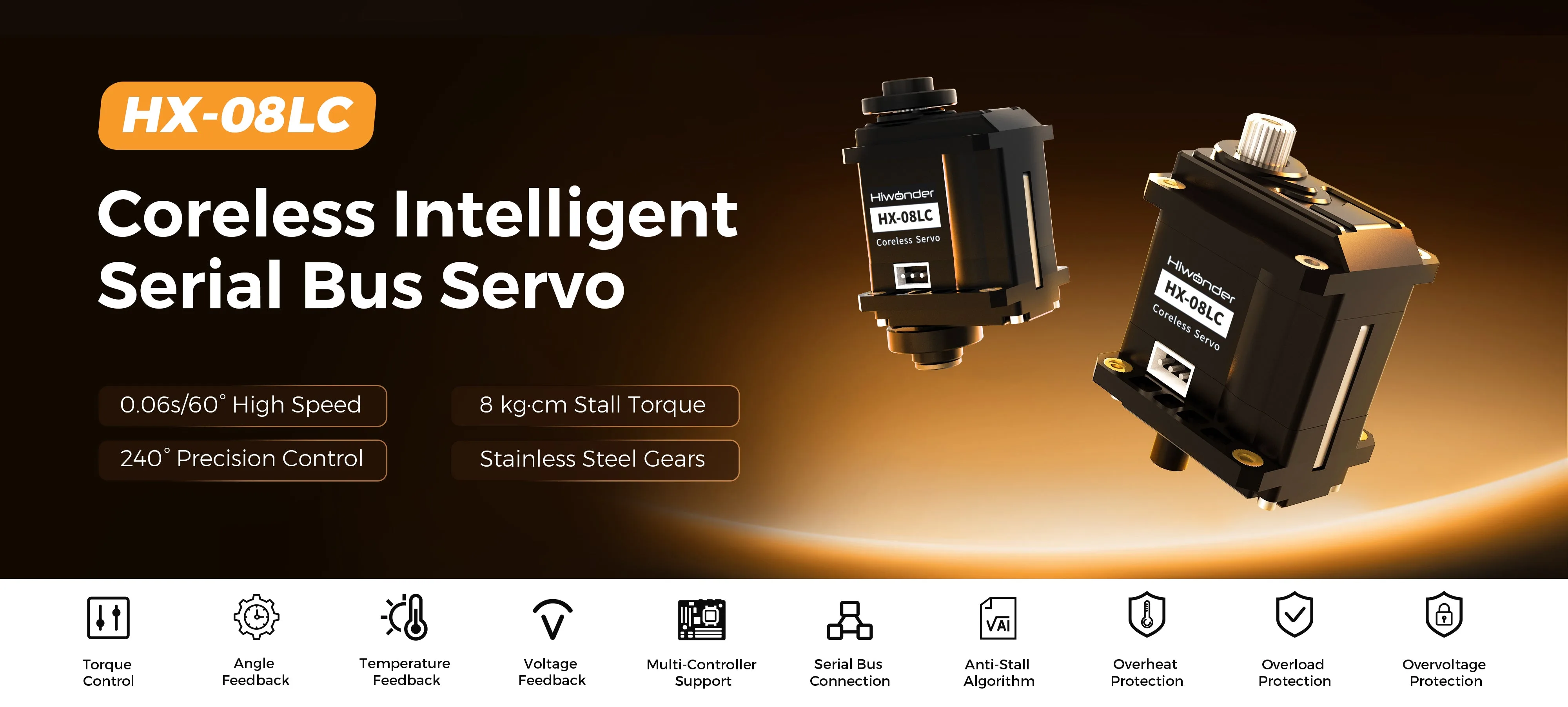 High-torque coreless motor drive