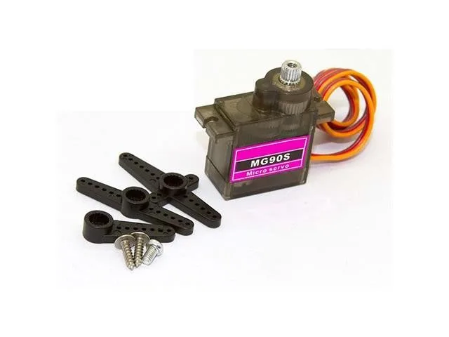 MG90S Metal Gear Micro Servo Motor, 4.8V–6.0V