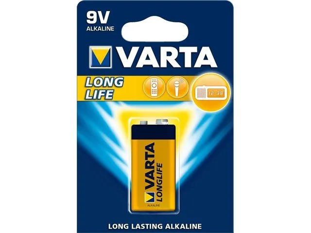 Varta 9V Alkaline Battery, 1 Pack