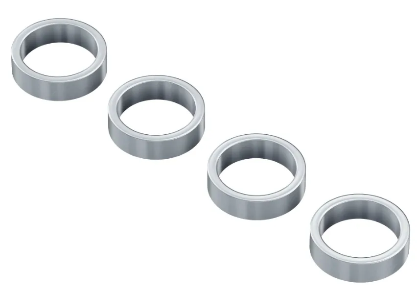12mm ID Steel Spacer (15mm OD, 4mm Length) - 4 Pack