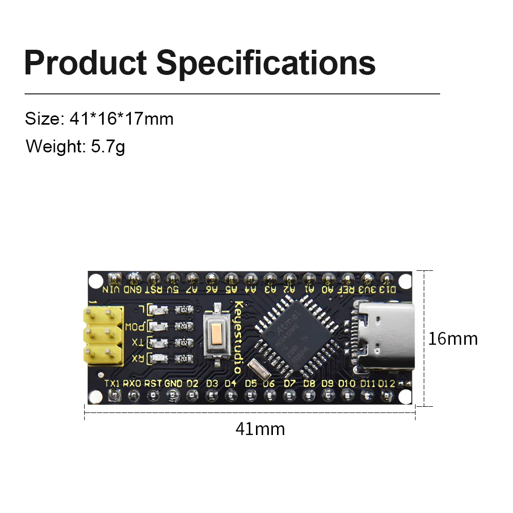 ATmega328P-AU microcontroller core