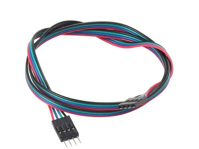 4-Pin Male to Female Jumper Cable, 70 cm (Pack of 2)
