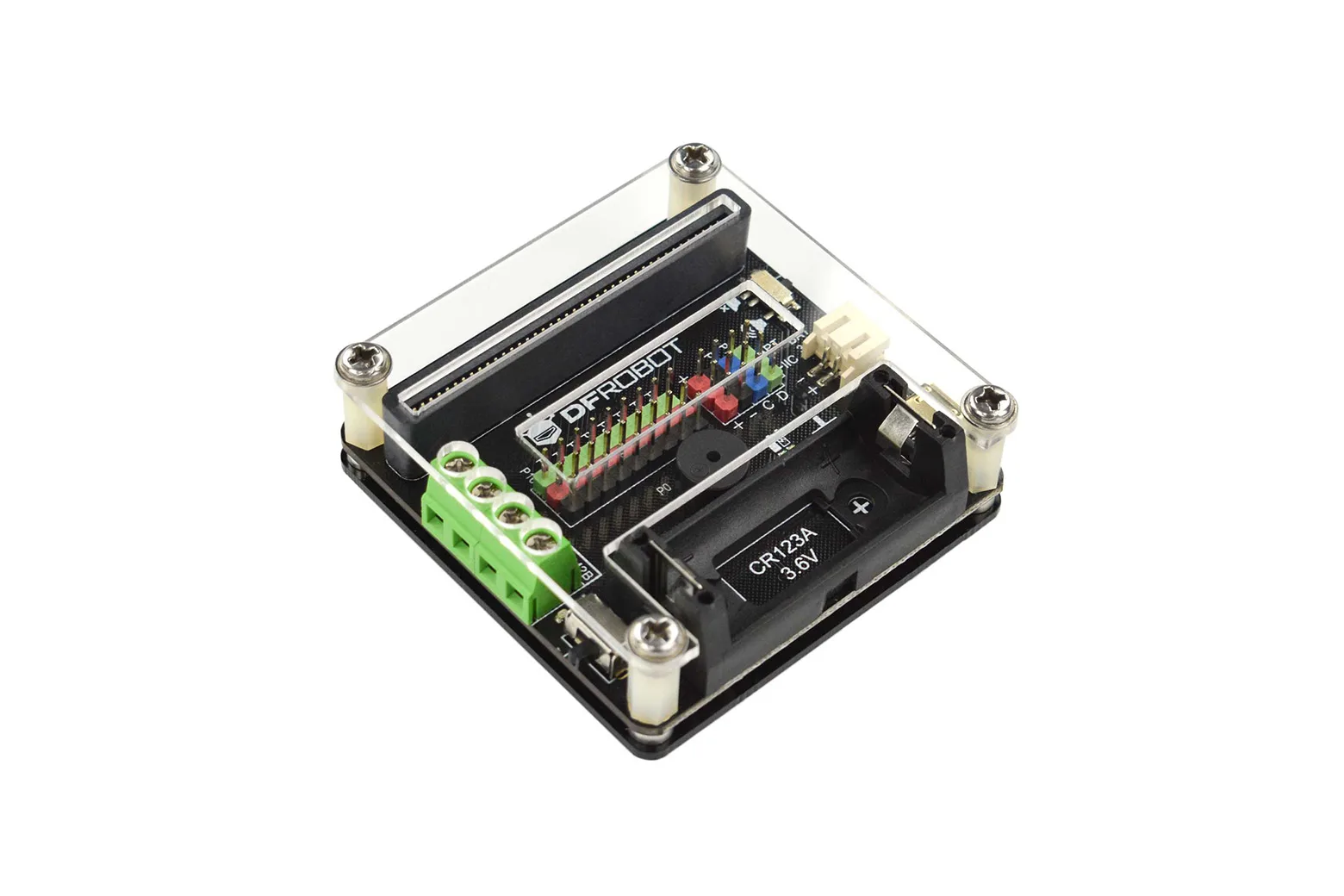 micro: IO-BOX Expansion Board with Li-ion Battery Power for micro:bit