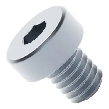 2804 Series Zinc-Plated Steel Low Profile Socket Head Screw (M4 x 0.7mm, 5mm Length)