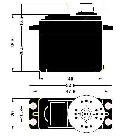 Standard servo compatibility
