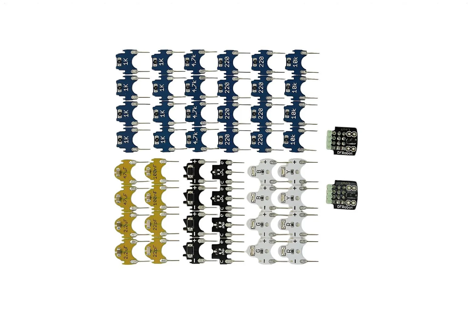 ECell: Breadboard-Plugin Components Pack (36 PCS)