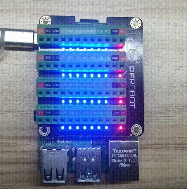 Onboard LED status indicators