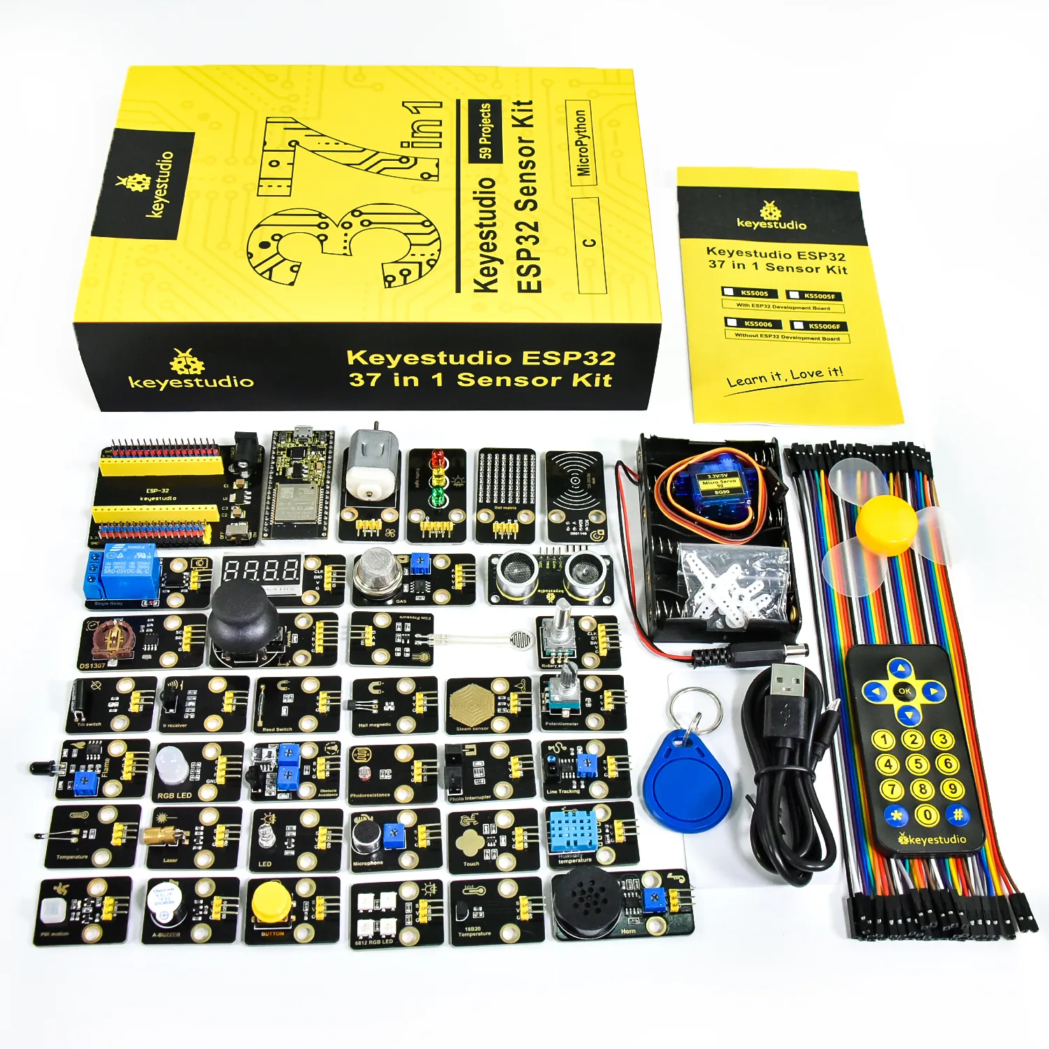 Thirty-seven integrated sensors
