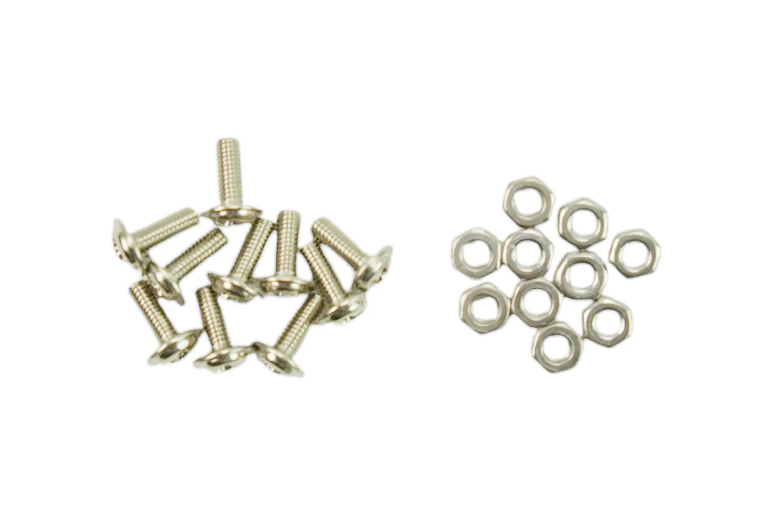 M3 x 8 Mounting Screws with Nuts (10 Sets)