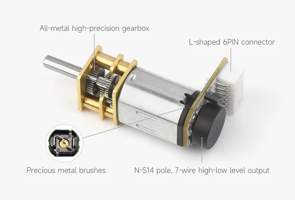 Integrated magnetic Hall encoder