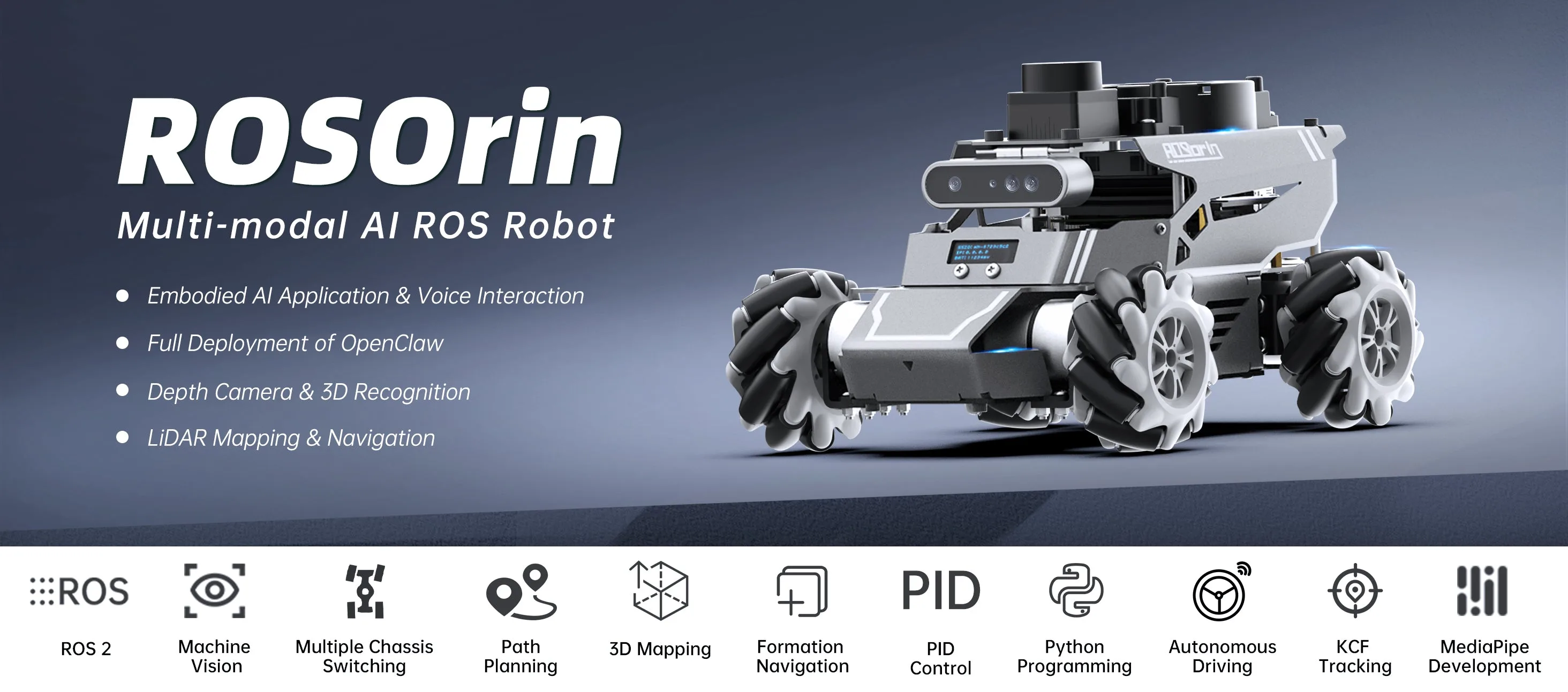 Modular ROS2 development platform