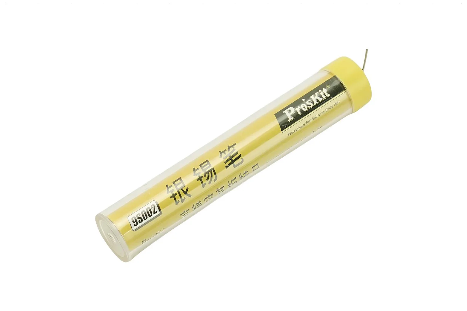 Pro'sKit Leaded Solder Wire Tube (Sn62/Pb37/Ag2, 0.8mm, 3m)