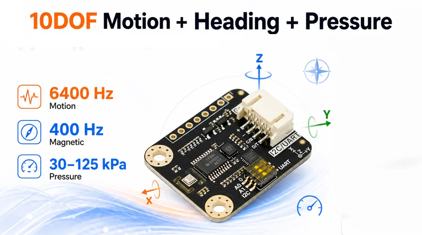 Integrated ten-axis Bosch sensing