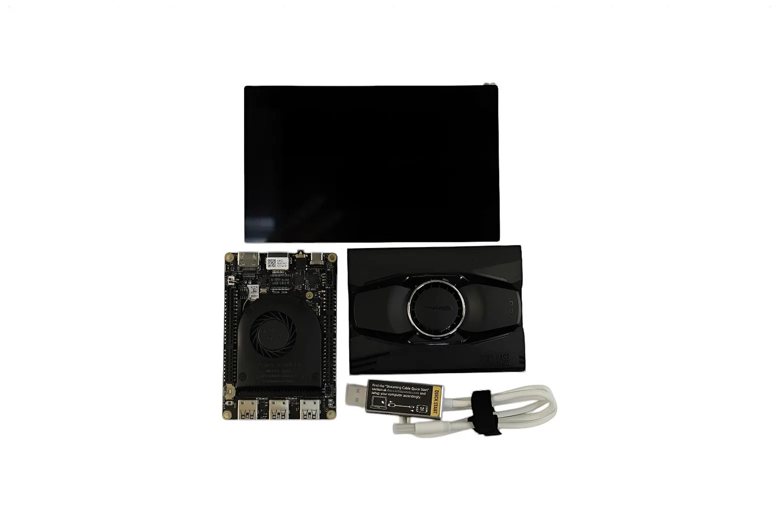LattePanda 2 Alpha 800s with Titan Case & Streaming Cable & Touch Display