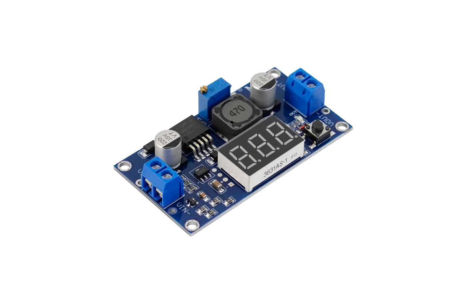 20W Adjustable DC-DC Buck Converter with Digital Display