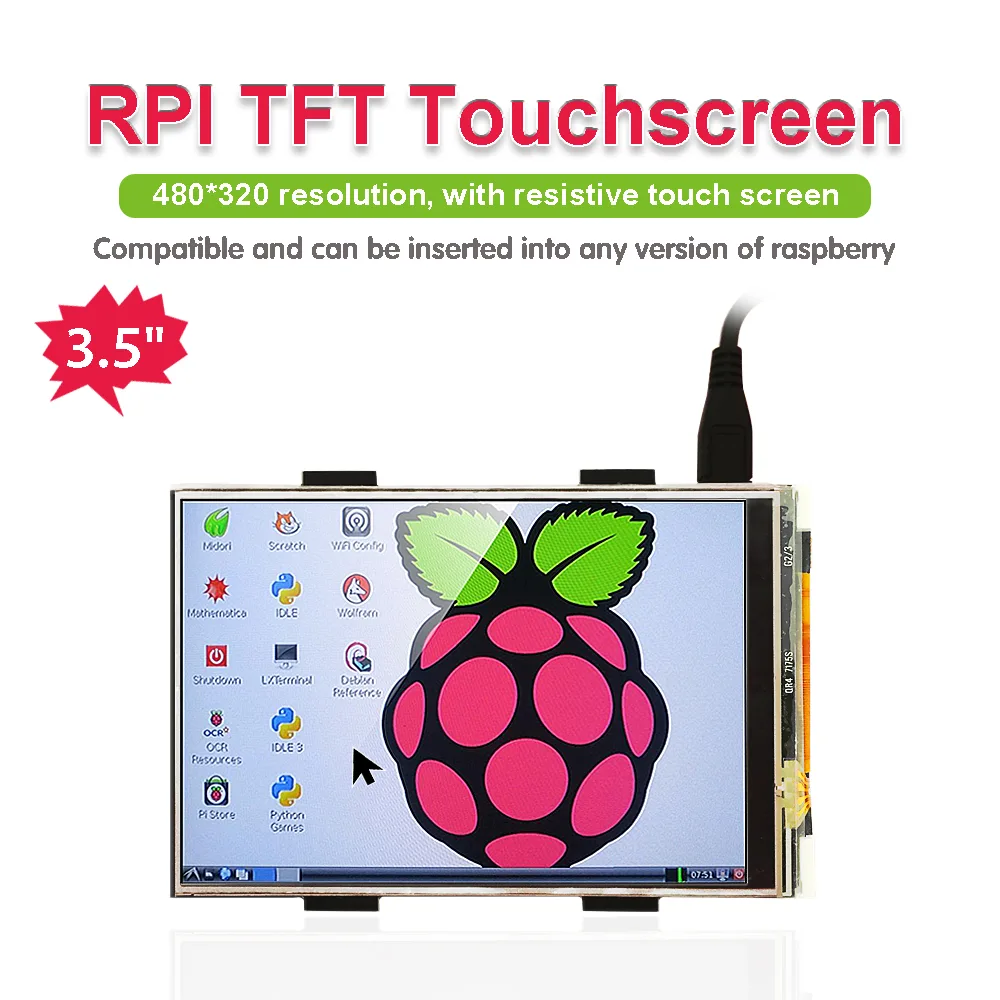 Compact high-colour touchscreen display