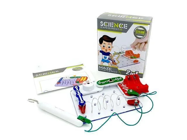 2-in-1 Electronic Blocks Maze Challenge Educational Kit