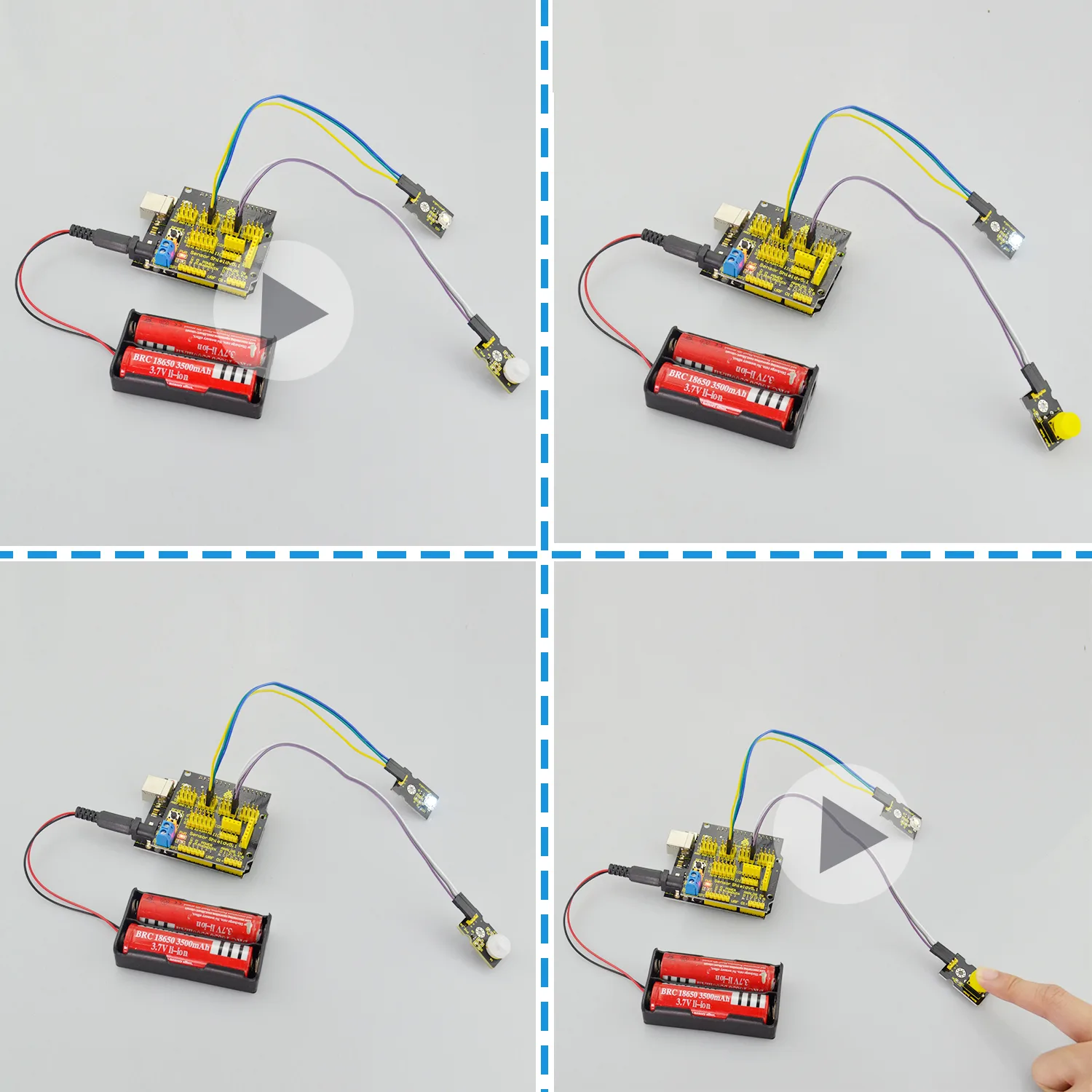 Simplified wiring with Sensor Shield V5