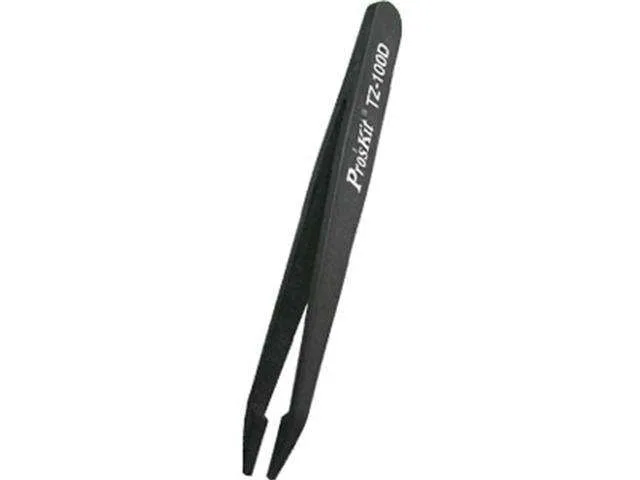 Pro'sKit TZ-100D 115mm Flat Tip Conductive Tweezers