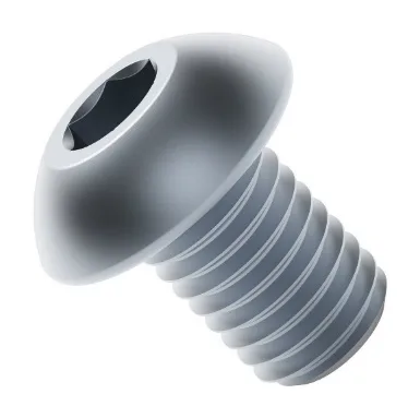 2802 Series Zinc-Plated Steel Button Head Screw (M4 x 0.7mm, 6mm Length)