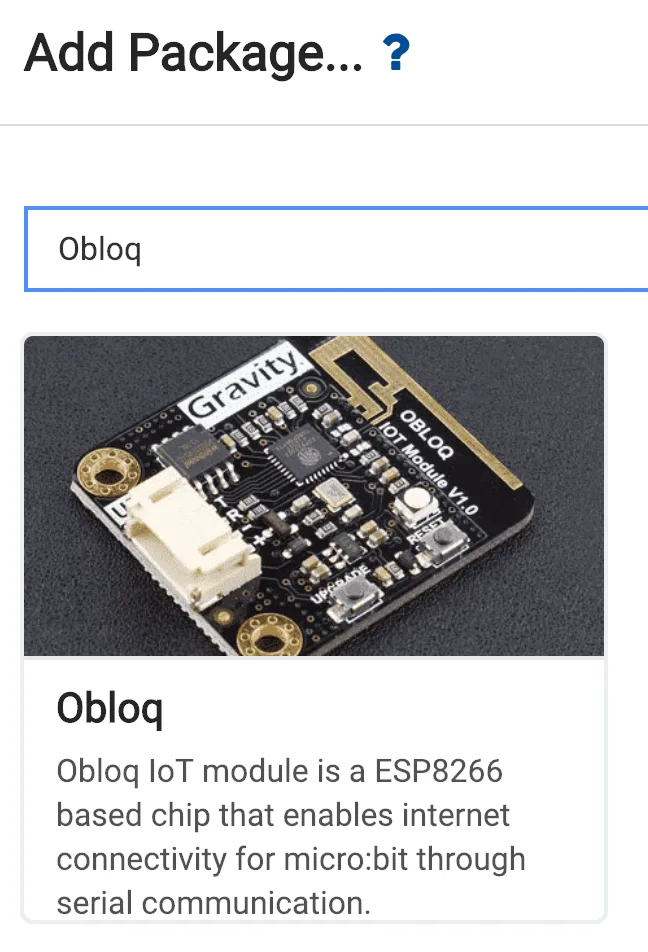 Plug-and-play Obloq Wi-Fi module