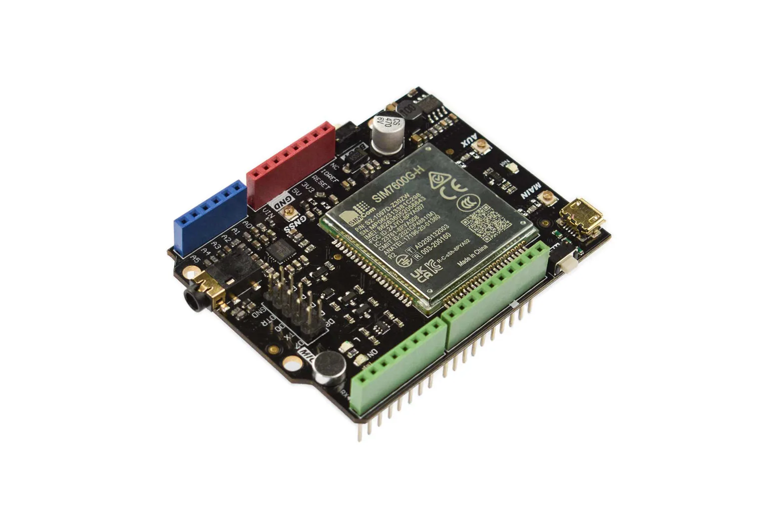 SIM7600G-H CAT4 4G (LTE) Shield for Arduino