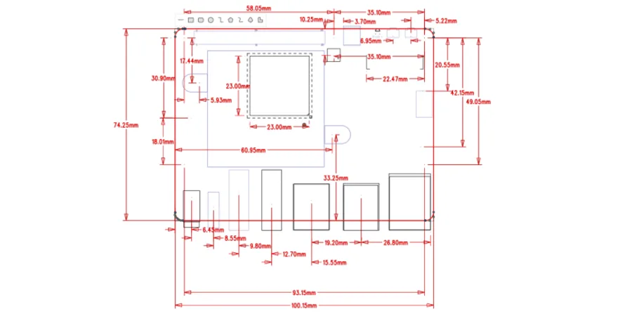 Compact layout and thermal control