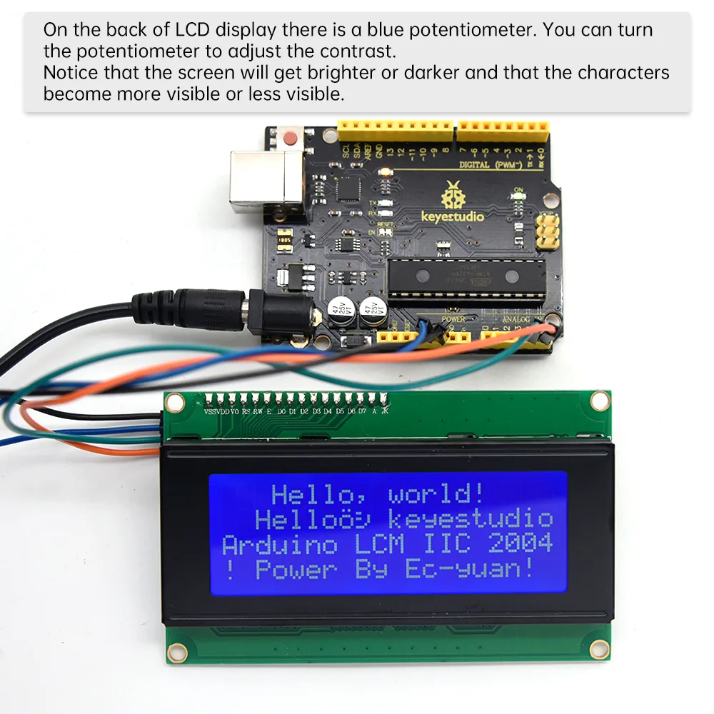 Adjustable contrast control
