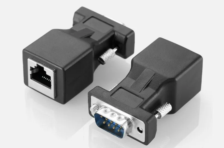 Serial signal extension over network cable
