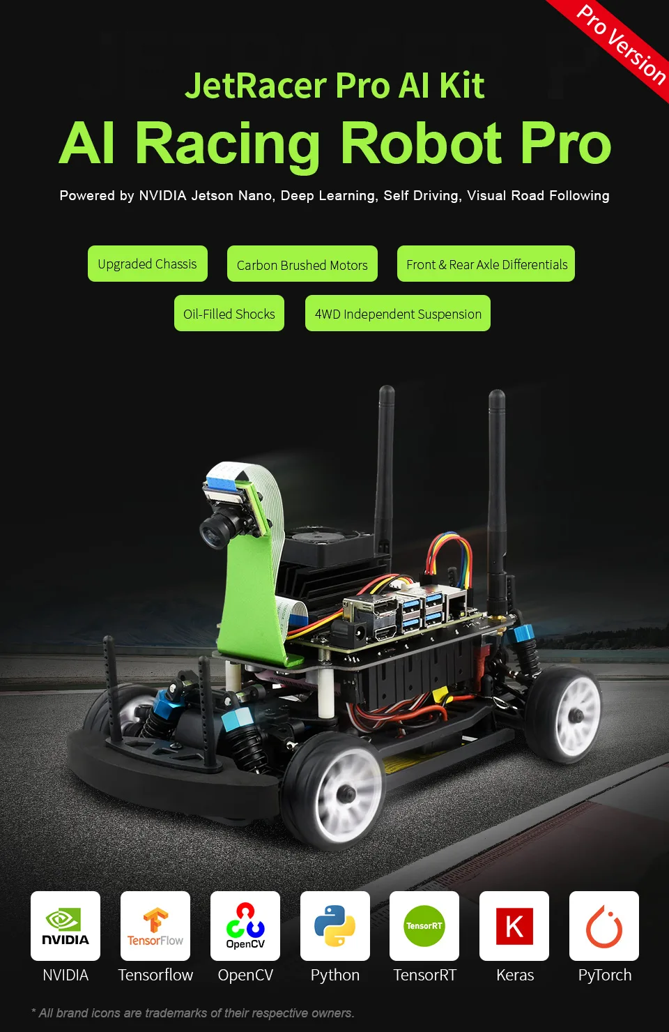 High-speed AI racing robot