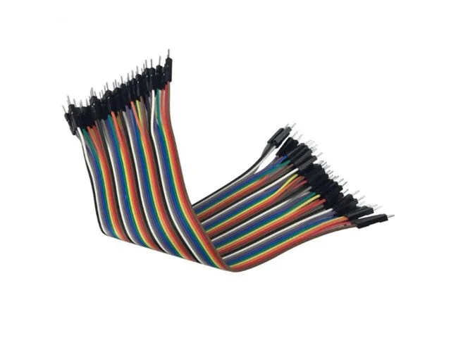 40-Pin Male to Male Solderless Breadboard Jumper Wires, 15 cm