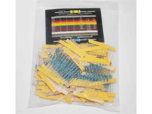 Metal Film Resistor E12 Kit, 1/4W 1%, 730 Pieces