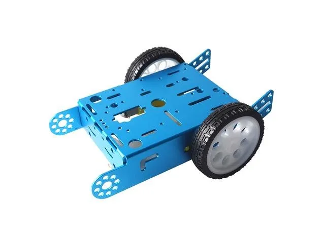 Blue 2WD Aluminium Robot Car Chassis Kit