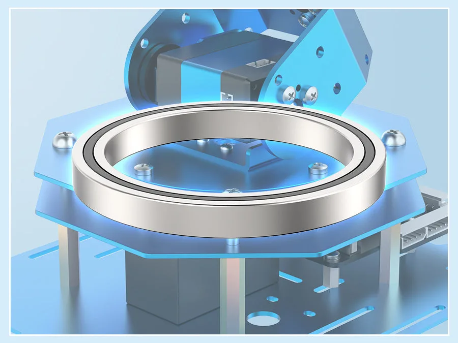 Smooth rotating bearing base